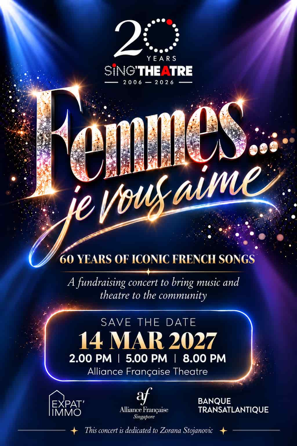 Femmes… Je Vous Aime Concert Poster (3)